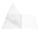 Risch Triple Pocket Vinyl Menu Cover, 8 1/2"W x 11"H, Clear (61 8.5X11) thumbnail 3