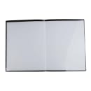 Risch Double Pocket Vinyl Menu Cover  - 8 1/2" x 11", Midnight Black (700 8.5X11) thumbnail 2