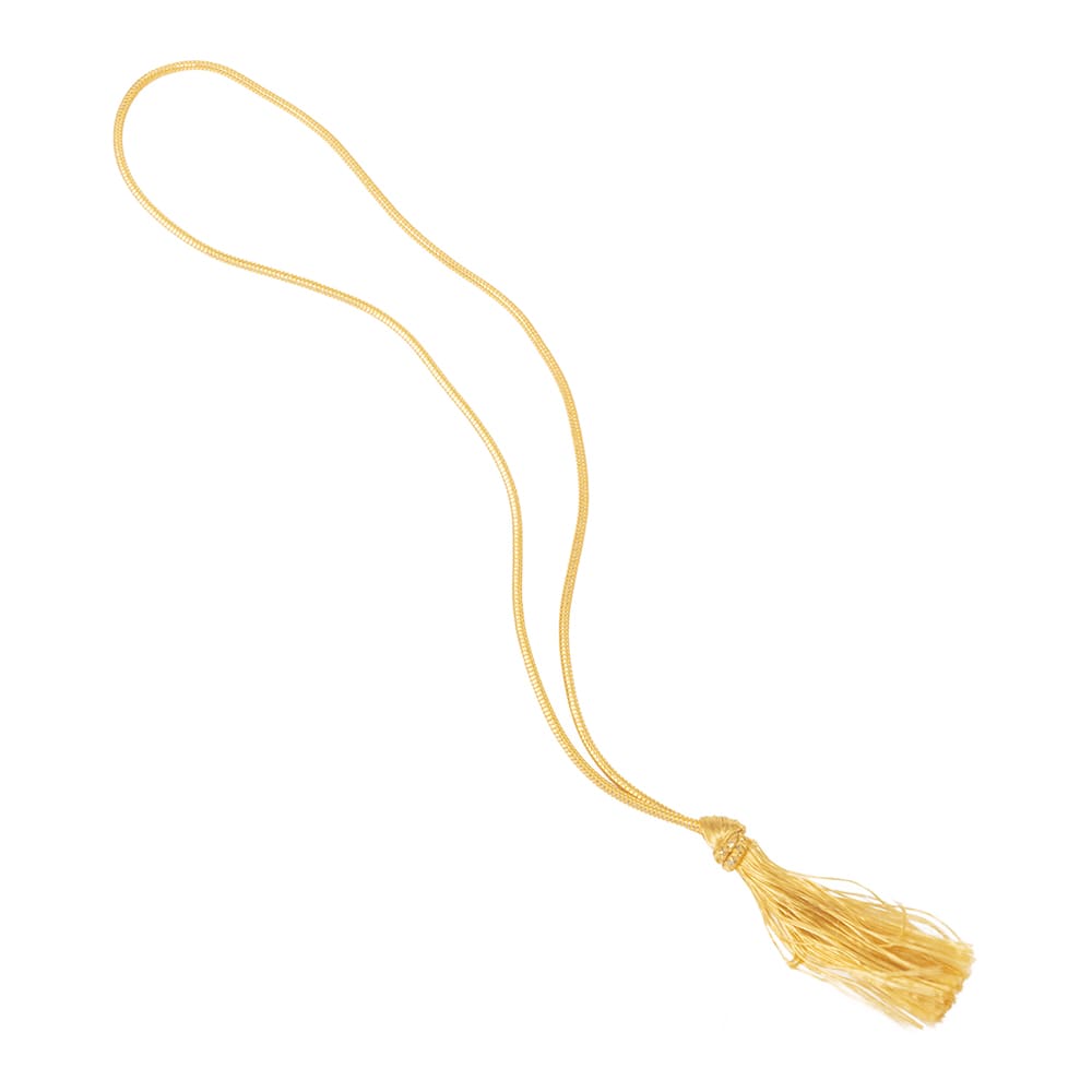 Risch 8" Elastic Loop w/ Rayon Tassel, Gold (8" GOLD TASSEL)