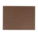 Risch Rectangular Woven Vinyl Placemat - 16" x 12", Brown (GA-4003) thumbnail 2