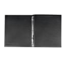 Risch 3 Ring Binder Pinehurst Menu Cover - 8 1/2" x 11", Faux Leather, Wine (PINE3RING-OM 8.5X11 WINE) thumbnail 3