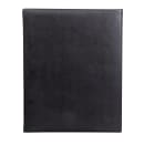 Risch Double Fold Menu Cover - 8 1/2" x 11", Soft Leather, Black (TAM-2V8.5X11 BLK) thumbnail 3