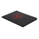 Risch Double Fold Menu Cover - 8 1/2" x 11", Soft Leather, Black (TAM-2V8.5X11 BLK) thumbnail 4