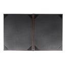 Risch Double Fold Menu Cover - 8 1/2" x 11", Soft Leather, Brown (TAM-2V8.5X11 BRWN) thumbnail 3