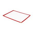 Risch Single Pocket Vinyl Menu Cover, 8 1/2"W x 14"H, Red Leatherette (TES 8.5X14) thumbnail 2