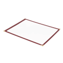 Risch Single Pocket Vinyl Menu Cover, 8 1/2"W x 14"H, Maroon Leatherette (TES 8.5X14) thumbnail 2