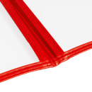 Risch Triple Pocket Vinyl Menu Cover, 8 1/2"W x 14"H, Red Leatherette (TET 8.5X14) thumbnail 7