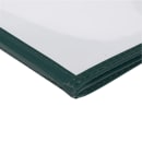 Risch Triple Pocket Vinyl Menu Cover, 8 1/2"W x 11"H, Green Leatherette (TETB 8.5X11) thumbnail 4