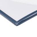 Risch Triple Pocket Vinyl Menu Cover, 8 1/2"W x 11"H, Blue Leatherette (TETB 8.5X11) thumbnail 5