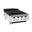 Wolf ACB25 25 1/8" Gas Charbroiler w/ (4) Burners & Cast Iron Grates - Manual, Natural Gas thumbnail 2