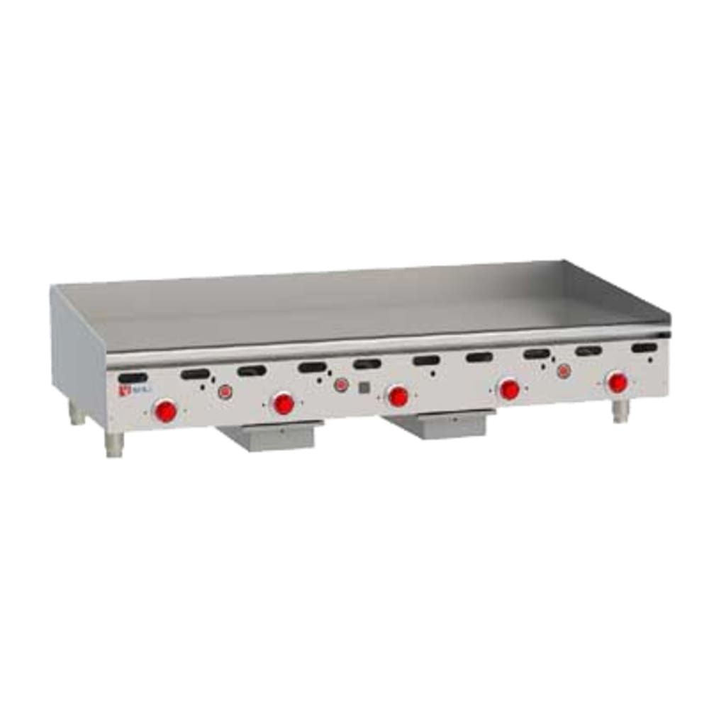 Wolf ASA60 60" Gas Griddle w/ Thermostatic Controls - 1" Steel Plate, Natural Gas