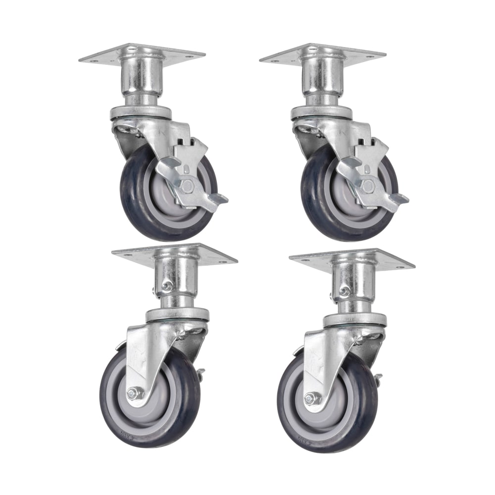 Wolf CASTERS-PLATEMNT 6" Adjustable Caster for WF Series Gas Fryer, (2) w/ Brakes