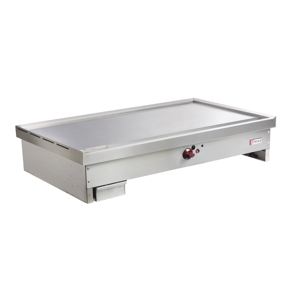 Wolf TYG48C 48" Drop In Teppanyaki Griddle w/ 3/4" Polished Steel Plate - Liquid Propane