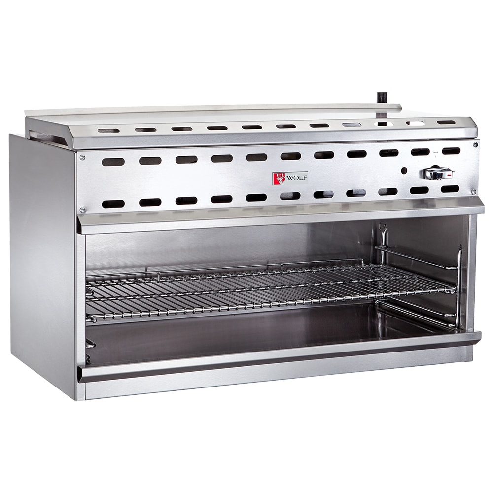 Wolf WICM36 36" Gas Cheese Melter w/ Infrared Burner, Stainless, Liquid Propane