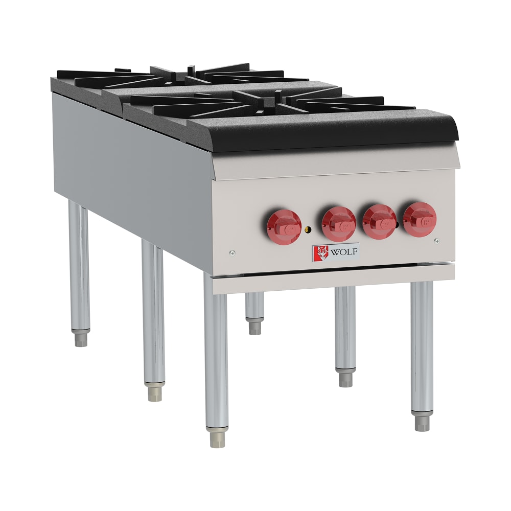 Wolf WSPR2F 2 Burner Stock Pot Range, Liquid Propane