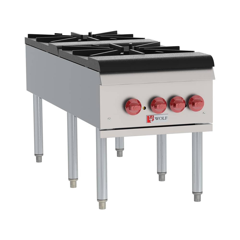 Wolf WSPR2F 2 Burner Stock Pot Range, Natural Gas