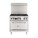 Wolf WX36-6BN 36" 6 Burner Gas Range w/ Standard Oven, Natural Gas thumbnail 2