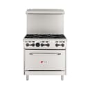Wolf WX36-6BP 36" 6 Burner Gas Range w/ Standard Oven, Liquid Propane thumbnail 2