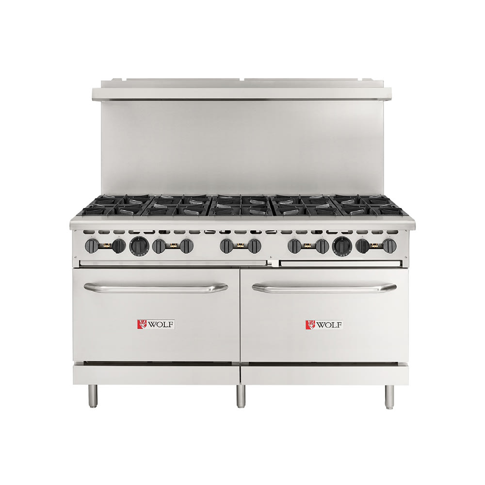 Wolf WX60-10BP 60" 10 Burner Gas Range w/ (2) Standard Ovens, Liquid Propane