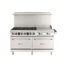Wolf WX60F-6B24GP 60" 6 Burner Gas Range w/ Griddle & (2) Standard Ovens, Liquid Propane thumbnail 2
