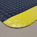 Cactus Mat 1053M-23 GRY Cushion Diamond-Dekplate w/ Yellow Edge - 2' x 3', Vinyl, Gray thumbnail 2
