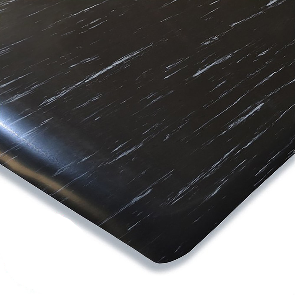 Cactus Mat 1075M-23 C Cushion Comfort Mat - 2' x 3', Vinyl, Marbled Black