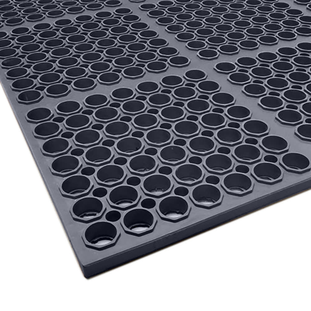 Cactus Mat 3520-C1 VIP Floormate Anti Fatigue Mat - 3 1/4' x 4 7/8', Black