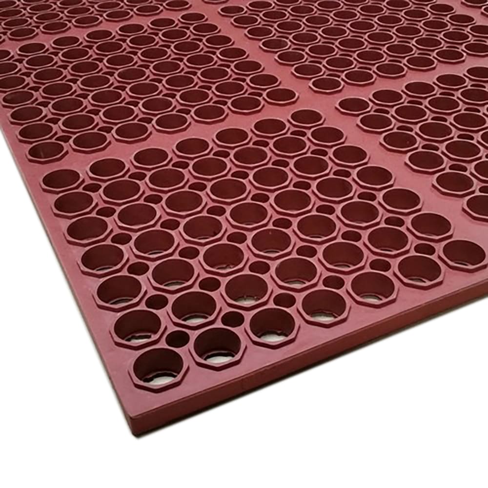 Cactus Mat 3520-R3 VIP Floormate Anti Fatigue Mat - 2 2/5' x 3 1/4', Red