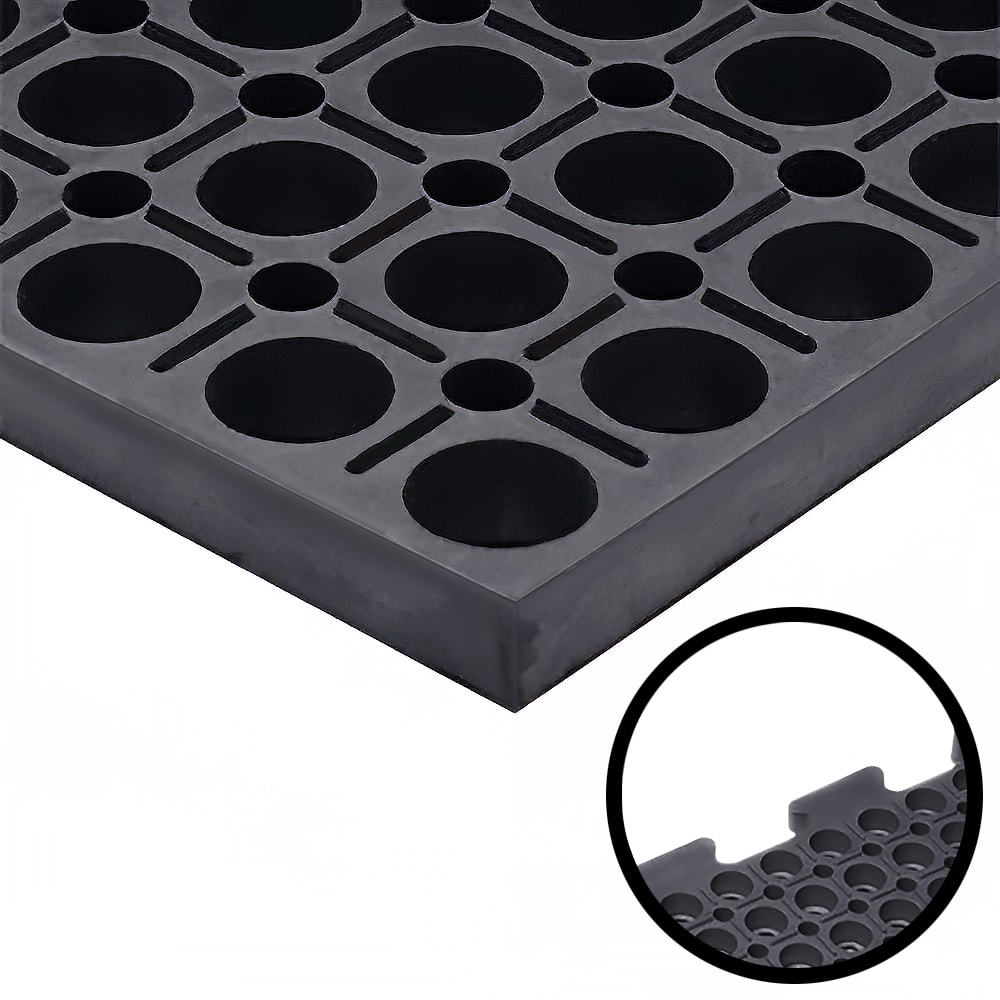 Cactus Mat 4420-CE VIP Duralok Mat - End, 3' x 5', Black