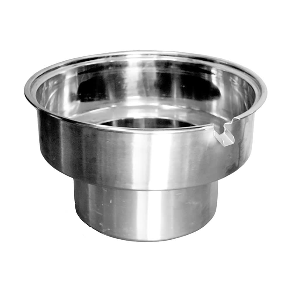 Town 33 qt Stainless Blanch Pot, With Overflow Fits 16" Chamber, NSF (229016B)