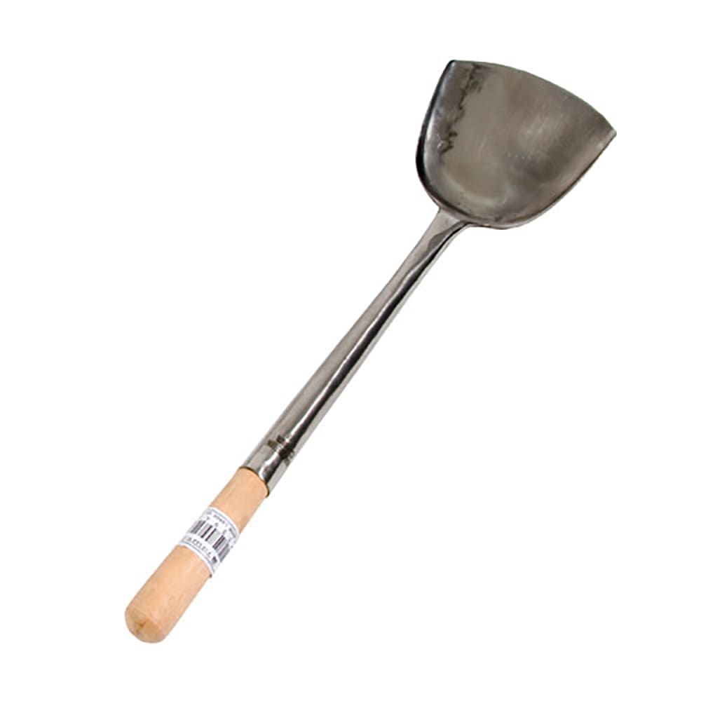 Town Stainless Wok Shovel 4 1/4 X 4 3/4 in, Wood Handle, 17 1/2 in (33941)