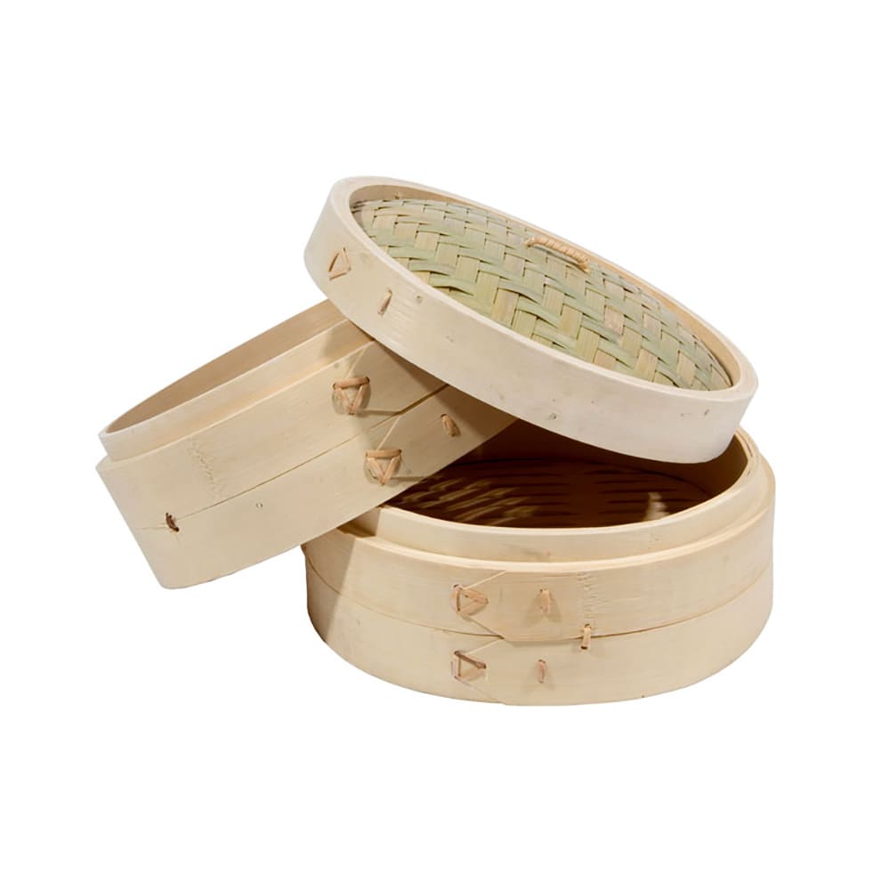 Town Bamboo Steamer Set, Includes 2 Steamers, 1 Cover, 8 in (34208)