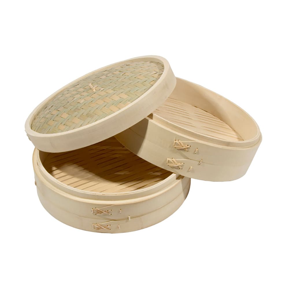 Town Bamboo Steamer Set, Includes 2 Steamers, 1 Cover, 12 in (34212)