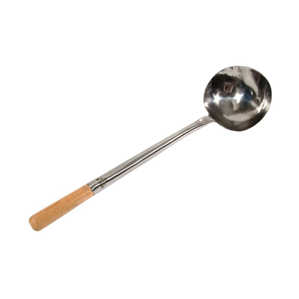 Town 6 oz Wok Ladle, Wood Handle, Small, 17 in, Stainless (34973)