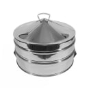 Town 10" Round Dim Sum Steamer, Stainless (36510) thumbnail 2