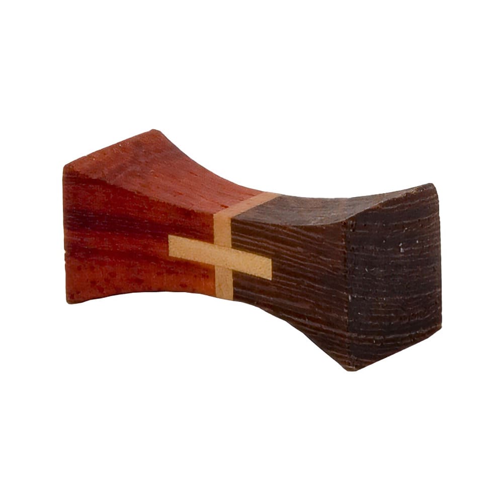 Town 1 3/4" T Line Hourglass Chopstick Rest - Wood, Brown/Red (51331)