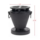 Town 3 3/4 x 4 3/4"Hibachi Stove Set, Cast Aluminum Body, Cast Iron Grill, Black (51355) thumbnail 2