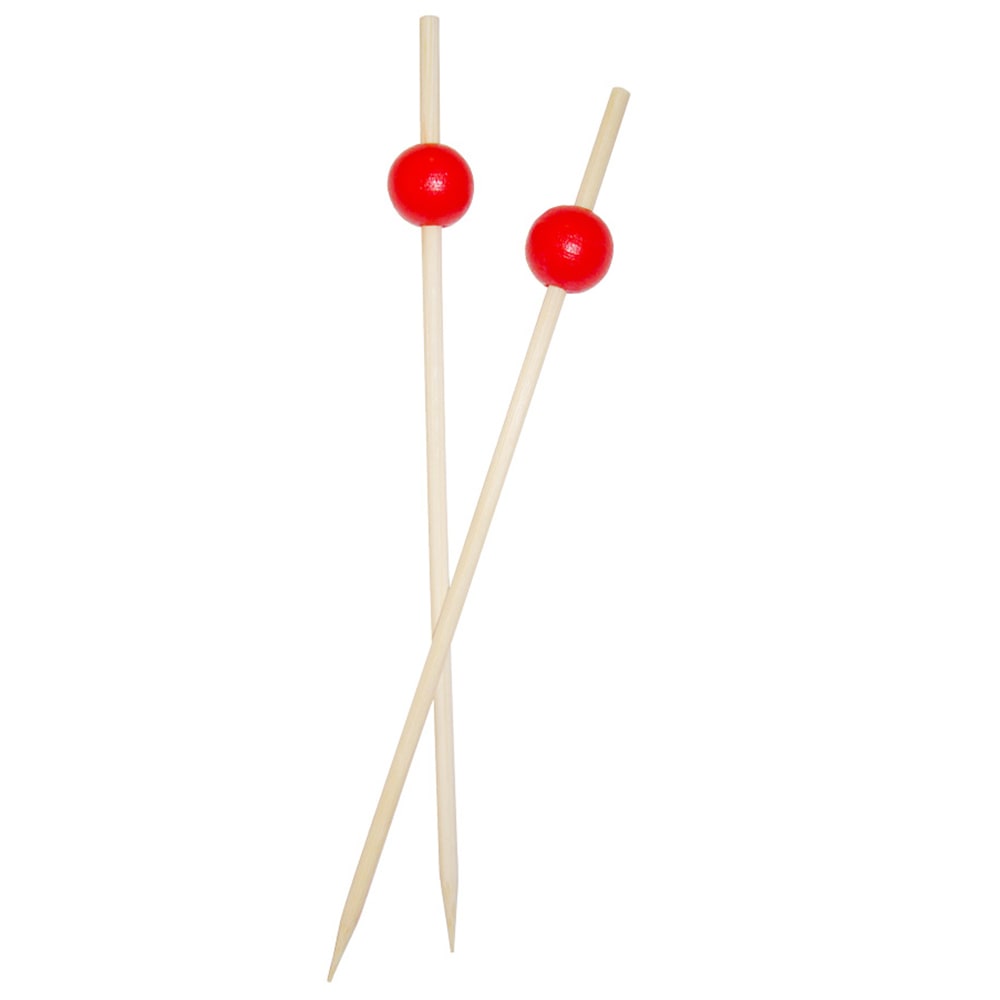 Town 5" Wood Ball Pick, Red (51604R)