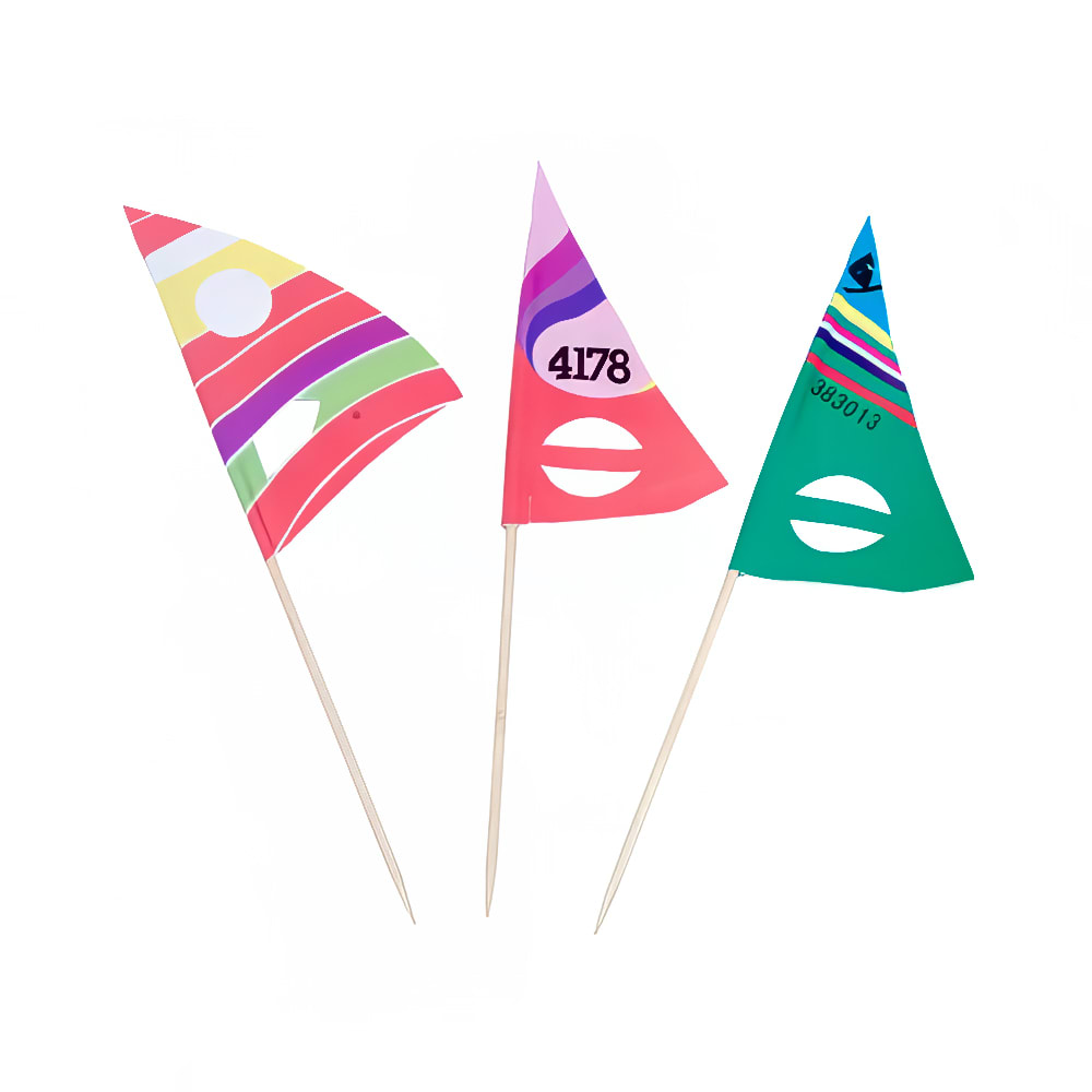 Town 7" Wood Sail Pick, Assorted Colors (51809)