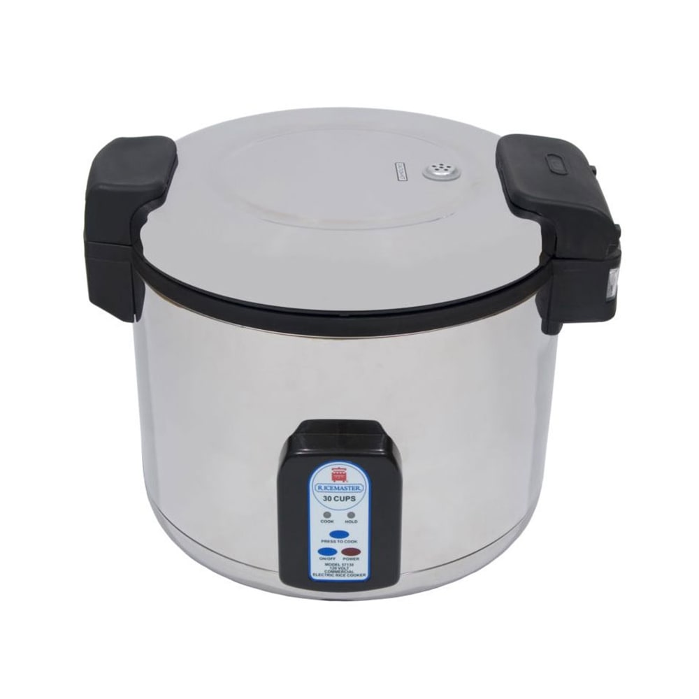 Town 30 Cup Electric Rice Cooker, One Touch, Stainless Exterior, 120v (57130)