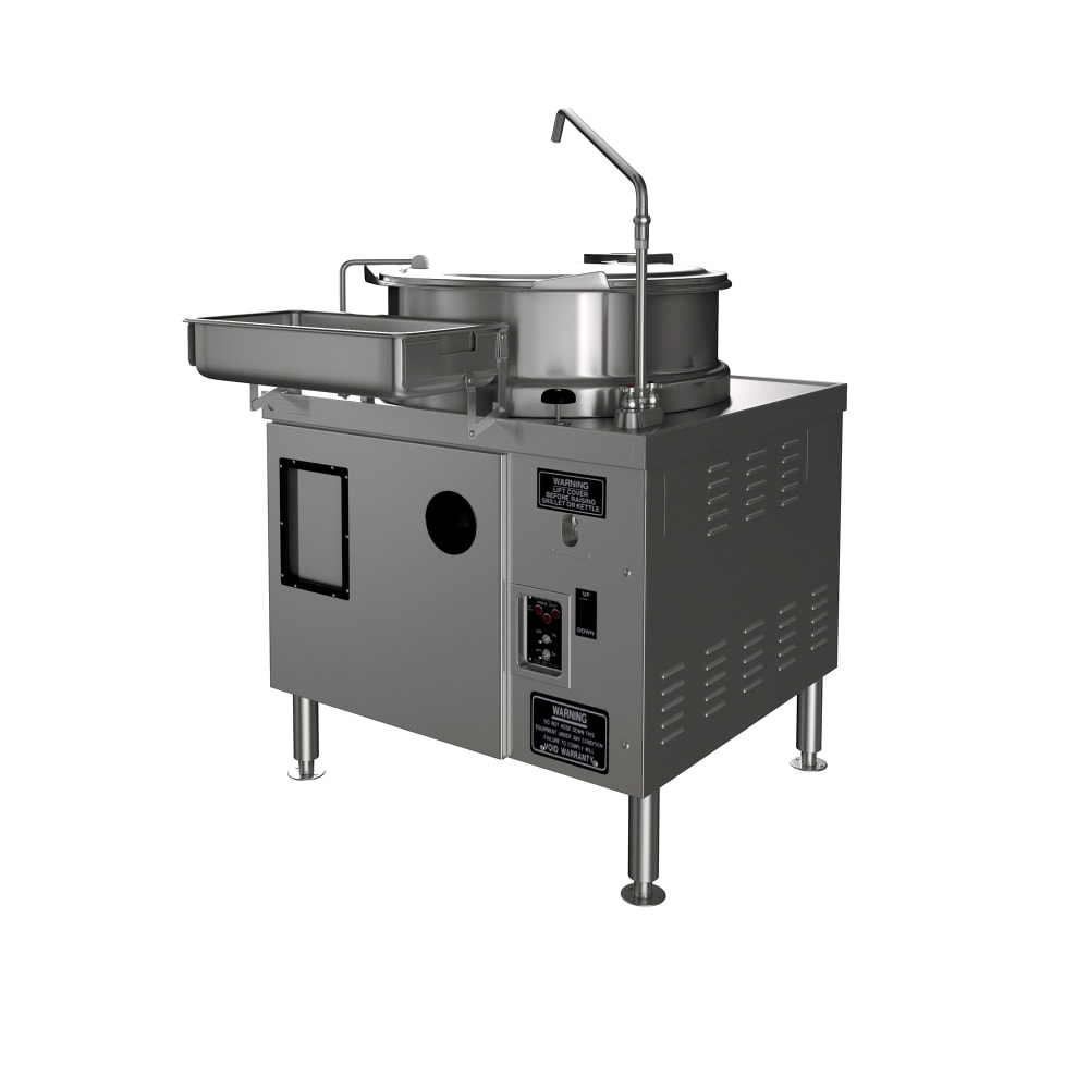 Market Forge MT-40EO 40-gal. Steam Kettle - Manual Tilt, 2/3 Jacket, 208v/3ph