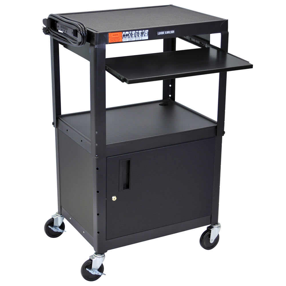 Luxor 2-Level Computer Cart w/ 15-ft Cord (AVJ42KBC)