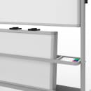 Luxor 40 2/5" x 48 3/5" Double Sided Mobile Whiteboard w/ (4) Small Attachable Whiteboards (COLLAB-STATION) thumbnail 4