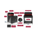 Luxor Locking Cabinet for 304-DTWS002 - 15” W x 16 1/4” D x 16 1/4” H, Steel, Black (DTWS003) thumbnail 3