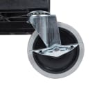 Luxor 3 Level Polymer Utility Cart w/ 400 lb Capacity, Raised Ledges (EC111-B) thumbnail 4