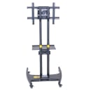 Luxor Adjustable Height TV Stand w/ Shelf, 100 lb Capacity & Locking Casters (FP2500) thumbnail 3