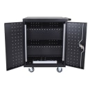 Luxor 32 Tablet Charging Cart w/ (2) Shelves - 10 ft Cord, Steel (LLTP32-B) thumbnail 4