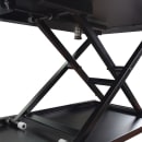 Luxor Adjustable Desktop Desk w/ 20 lb Capacity - 25 3/4" x 15 1/4", Black (CVTR32-BK) thumbnail 4
