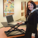 Luxor Adjustable Desktop Desk w/ 20 lb Capacity - 25 3/4" x 15 1/4", Black (CVTR32-BK) thumbnail 5