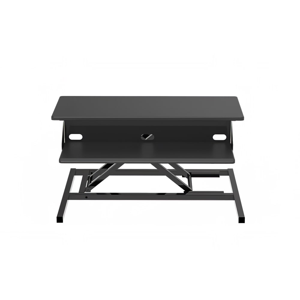 Luxor Adjustable Standing Desk Converter w/ Keyboard Shelf - 5" to 15 1/2"H, Black (CVTR PRO-BK)